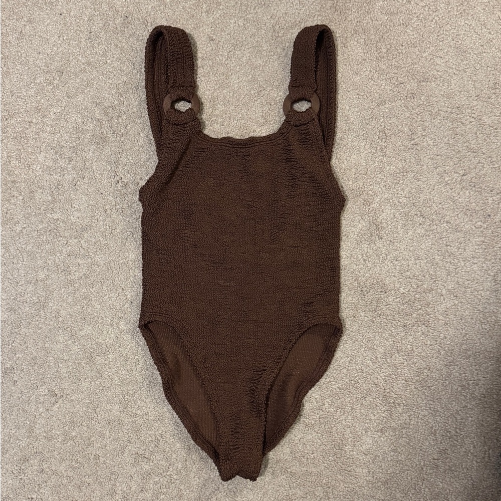 Hunza G Domino One Piece Chocolate Metallic - Picture 4 of 8